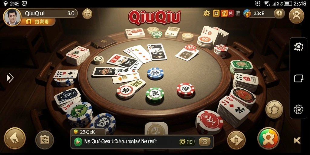 Tampilan gameplay QiuQiu yang seru dan menarik.
