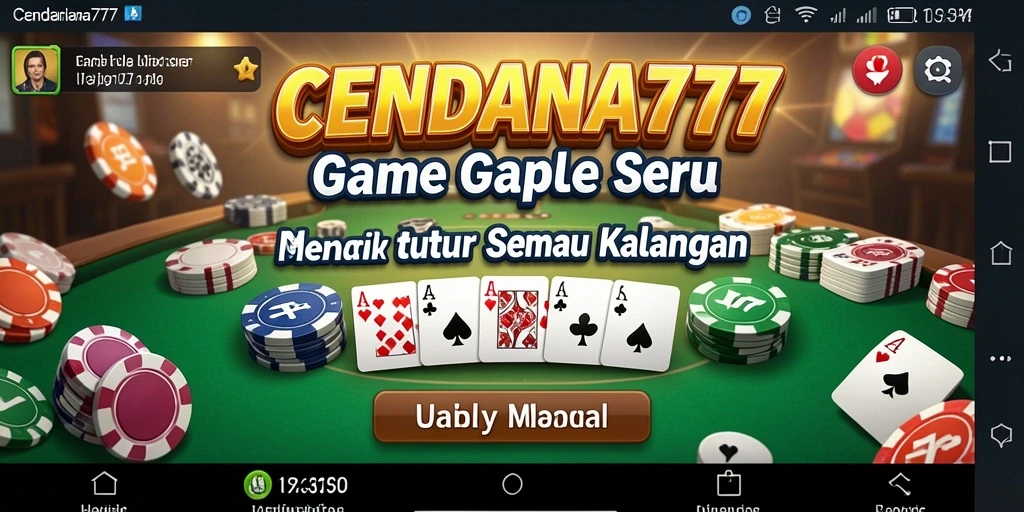 Tangkapan layar CENDANA777 menampilkan permainan Gaple yang seru dan interaktif.