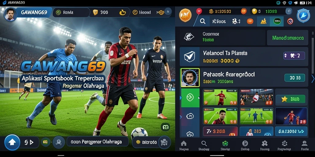 Screenshot utama GAWANG69 menampilkan fitur taruhan olahraga yang menarik.