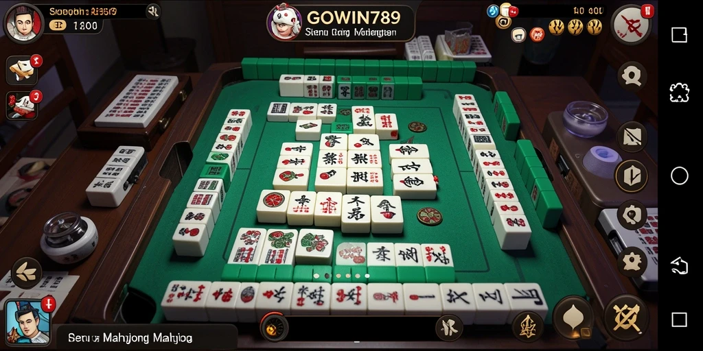 Screenshot utama GOWIN789 menunjukkan gameplay Mahjong yang seru.