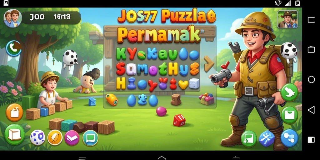 Tampilan gameplay menarik dari JOS77 yang penuh tantangan Puzzle.