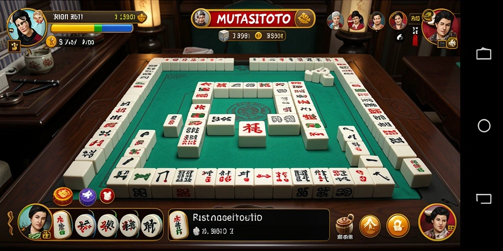 Screenshot <strong>MUTASITOTO</strong> menampilkan momen seru dalam permainan Mahjong.