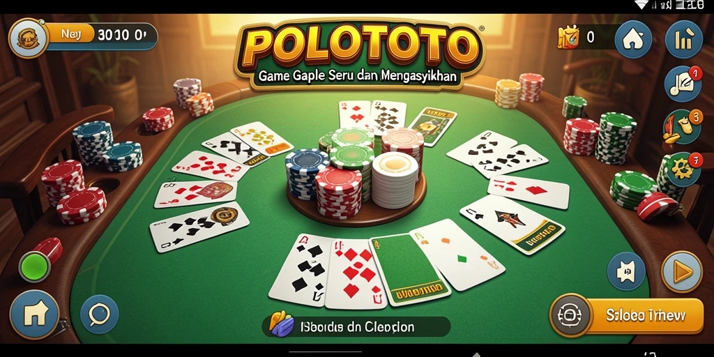 Screenshot gameplay Gaple seru di POLOTOTO.