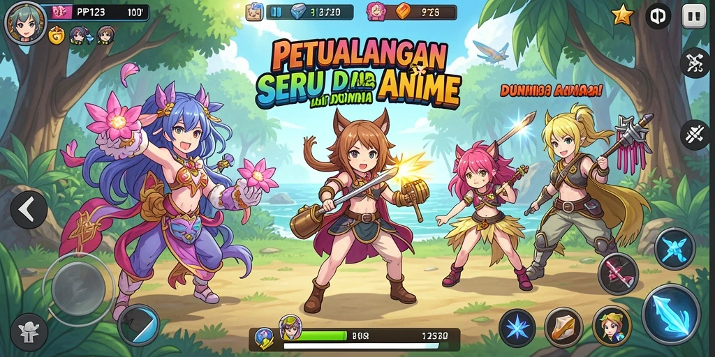 Tampilan menakjubkan dari gameplay PP123 yang penuh aksi.