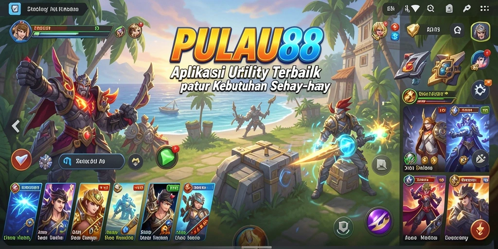 Tampilan utama PULAU88 dengan fitur pengingat dan manajemen waktu.