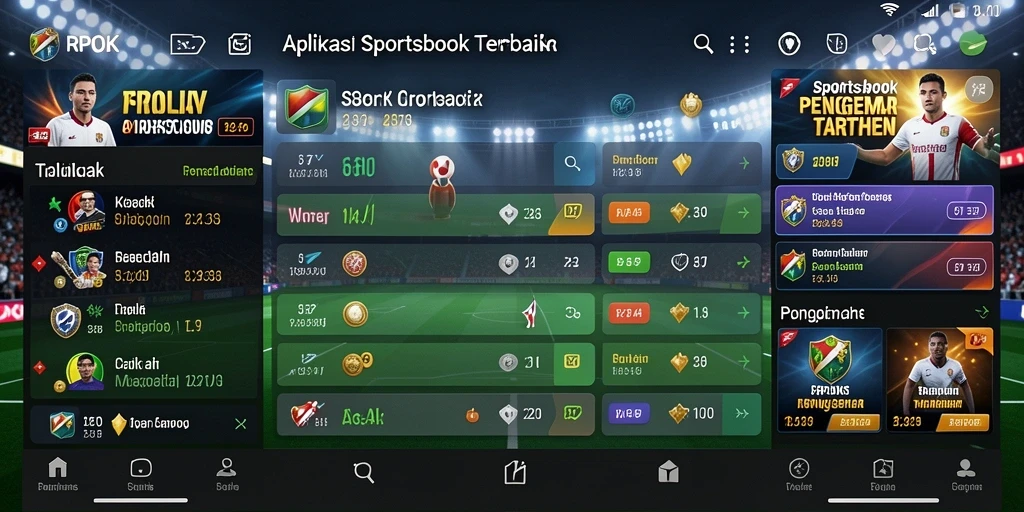 Screenshot RPOK menampilkan tampilan antarmuka taruhan olahraga yang menarik.
