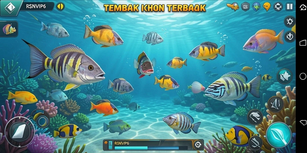 Tampilan gameplay seru Tembak Ikan di RSNVIP6.