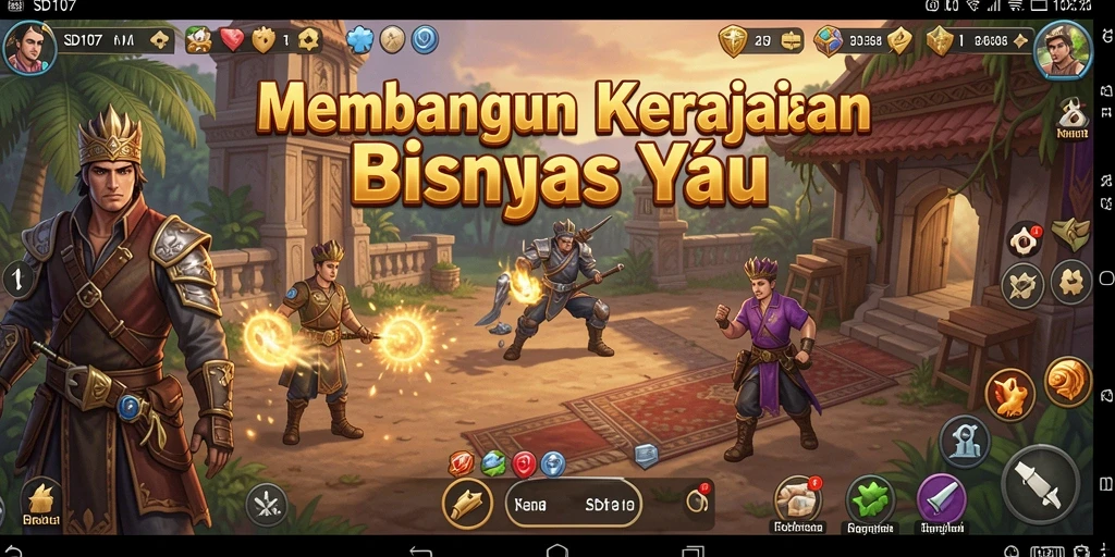 Tampilan gameplay SD107 yang menarik dan penuh strategi Tycoon.