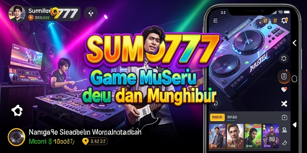 Screenshot gameplay SUMO777 menampilkan pengalaman bermain musik yang seru.