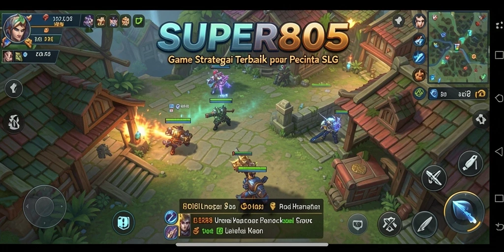 Tampilan gameplay SLG yang memukau dalam SUPER805.