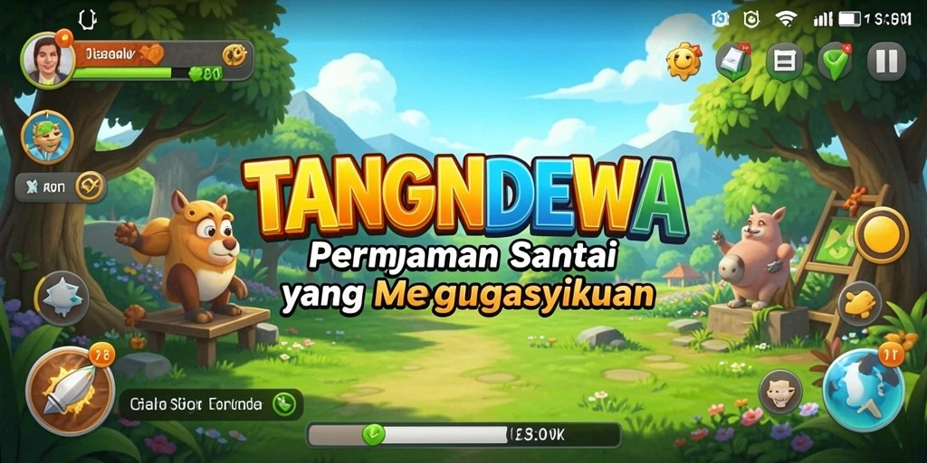 Tampilan gameplay seru dan menghibur dari TANGANDEWA.
