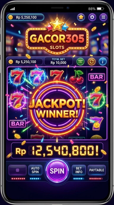 Interaksi pengguna dalam aplikasi gacor305 yang intuitif.